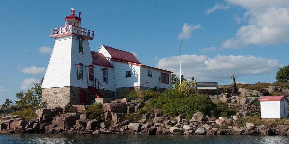 Pointe-Au-Baril-Range-Front-Lighthouse Pointe Au Baril Range Front Lighthouse